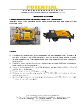 KS80 ROBOTIC SHOTCRETE MACHINE