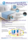 Waterproof breathable bed pad