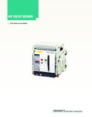 Air circuit breaker, ACB