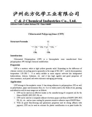 Chlorinated Polypropylene (CPP)