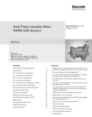 axial piston motor rexroth