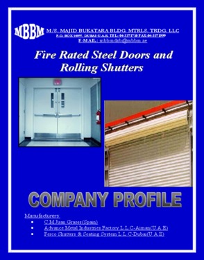 Fire Rated Hollow Metal Doors, Rolling Shutters & Overhead Doors