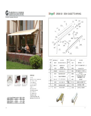 Retractable Arm Half Box Awning