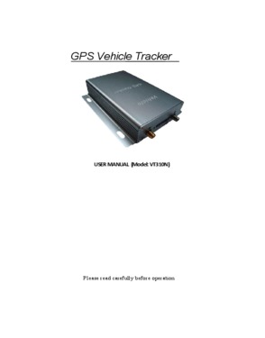 Vehicle GPS Tracker VT310N