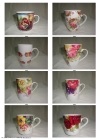 porcelain mug, decal or painging