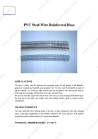 Food grade pvc spiral steel wire reinforced hose