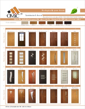 PVC mdf interior door