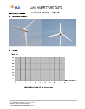 Wind turbine 5000W