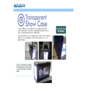 Transparent LCD display Showcase