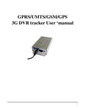 WCDMA 3G GPS Tracker