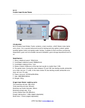 Double-head Gluten Analyzer