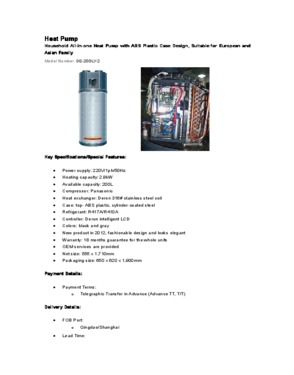 Household All-in-one Heat Pump 