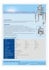Gravity metal detector for powder product (free fall model)