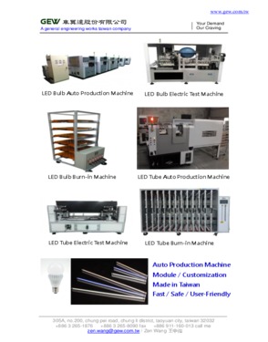 LED Tube/Bulb production machine 