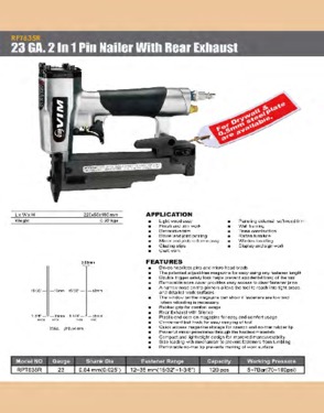 RPT635R 23 Gauge Headless &amp;amp;amp;amp; Micro Head 2 In 1 Pin Nailer