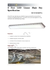New Design High Bright Industrial LED Low Bay Lights With Rated Life 35,000h