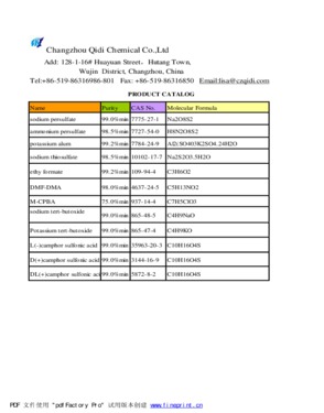 Changzhou Qidi Chemical Co., Ltd