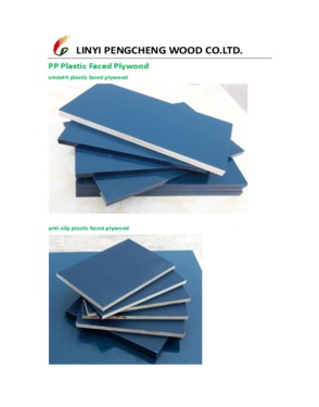 PP plastic sealed plywood for plywood formwork panels, wall forms