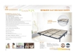 Power Coated Queen Size Birch Wood Slats Bed Frame For Beds