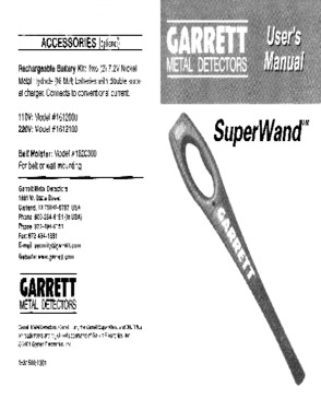 NEW!!! Garrett Handheld Metal Detector Super Wand