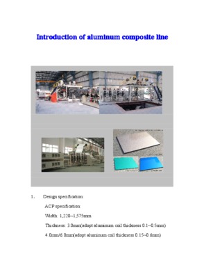 Aluminum Composite Panel production line