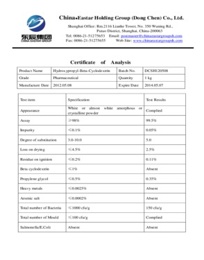 Hydroxypropyl Beta Cyclodextrin (HPBCD)