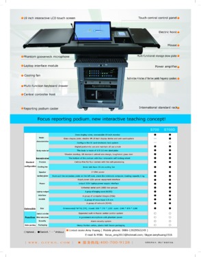 Smart digital podium