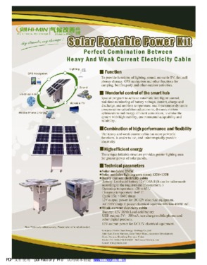 solar portable power station