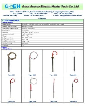 High Temperature Cartridge Heater