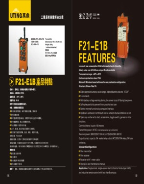 Safe And Durable Fiber-glass Reinforced Structure Remote Control F21-E1B