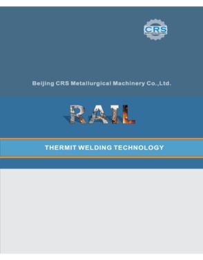 Offer rail thermit welding portion and tools