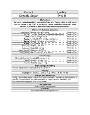 Organic sugar 
