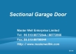 Sectional Overhead Garage Door, Automatic Garage door