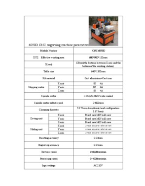 6090D CNC engraving machine--cast iron