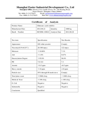 Chitosan pharma grade