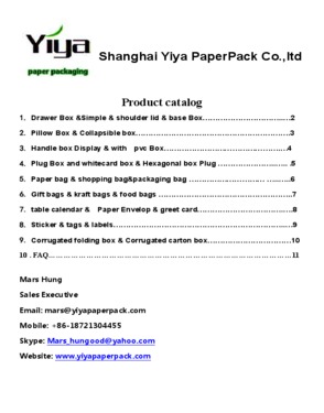 Shanghai Yiya Paper Packaging Co., Ltd