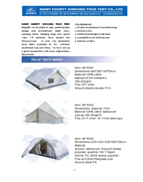 Nanpi County Xinhuida Tour Tent Co., Ltd.