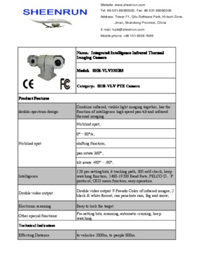 PTZ thermal imaging camera