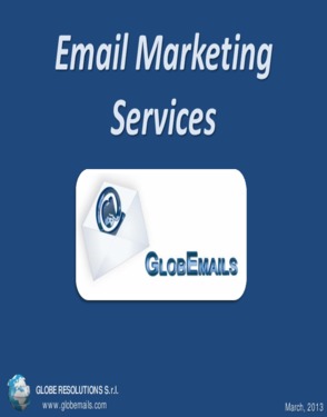 GlobEmails Email Marketing and Mailing Lists by Globe Resolutions Srl