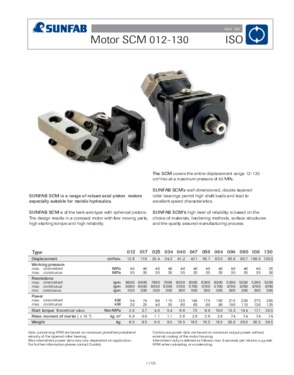 Piston Motor SCM 012-130 DIN