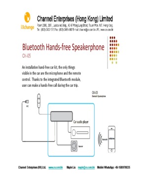 Installation Hands Free Bluetooth Car Kit For Old Cars Without Bluetooth Function