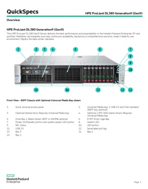 HPE ProLiant DL380 Gen9 12LFF Configure-to-order Server 719061-B21