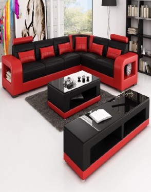 Modern Italian Leather Corner Sofa