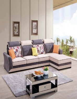 Modern Living Room Fabric Corner Sofa Furniture