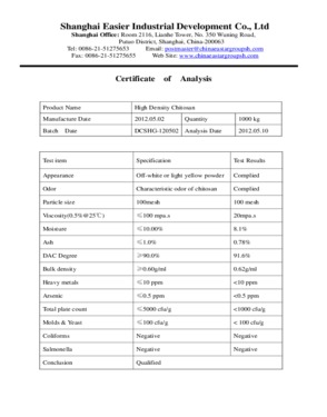 High Density Chitosan