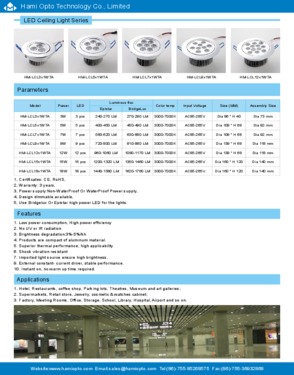 7W Led ceiling light