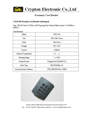 Reader Proximity Smart Contactless RFID Card Reader with Keypad