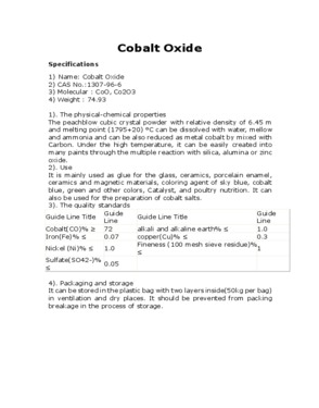 Cobalt Oxide