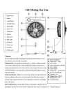 Japan popular box misting fan with remote control, FND display, timer and photocatalyst function