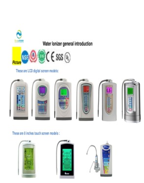 Multifunction Household water ionizer